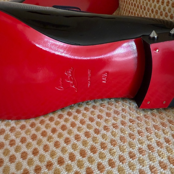 Christian Louboutin Marquees Flat Black Patent Leather Dress Loafer Shoe sz 44.5 - Picture 15 of 15